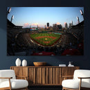 PNC Park Evening Game Triple Canvas Wall Art - Pittsburgh
