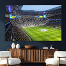 Tottenham Hotspur Stadium Canvas Print, Match Day Triple