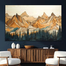 Rustic Wood Mountain Wall Art Print | Triptych Giclee Print by MyGreatCanvas | Canvas Wall Art Prints | Photo Prints & Wall Decor