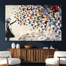 Banksy Graffiti Wall Art Canvas Print: Girl Releasing