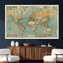 Push Pin World Map Canvas Print – Travel Tracker Wall Art by MyGreatCanvas | Canvas Wall Art Prints | Photo Prints & Wall Decor