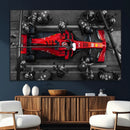 Ferrari Pit Stop Canvas Wall Art – Precision and Speed