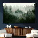 Misty Forest Wall Art – Tranquil Green Woodland Canvas by MyGreatCanvas | Canvas Wall Art Prints | Photo Prints & Wall Decor