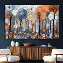 Abstract Winter Landscape Canvas Wall Art Print - Large
