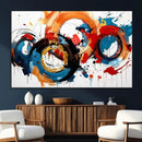 Abstract Wall Art, Rings Wall Art Canvas Print