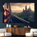 Harry Castle Wall Art Canvas Print, Wizard School Wall Art