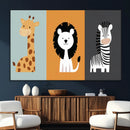 Boho Jungle Animal Nursery Wall Art Prints – Safari Decor