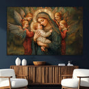 Mary Jesus Canvas Wall Art Print - Madonna and Child with