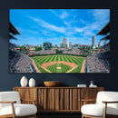 Wrigley Field Chicago Cubs Panoramic Art Multi-Piece Canvas