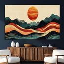 Mountain Triptych Wall Art Canvas Print – Western Nature