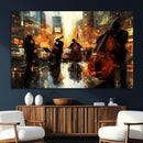 Jazz Wall Art Canvas Print – Colorful Musical Instrument