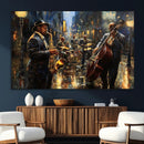 Jazz Canvas Wall Art Print – Abstract African American Music