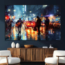 African American Jazz Canvas Wall Art Print – Abstract Music