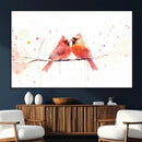 Cardinal Bird Canvas Wall Art - Male and Female Cardinal by MyGreatCanvas | Canvas Wall Art Prints | Photo Prints & Wall Decor
