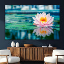 Lotus Flower Wall Art Canvas Print, Water Lily Large Wall
