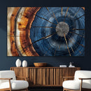 Framed Abstract Tree Ring Wall Art Print Natural Rustic Wood by MyGreatCanvas | Canvas Wall Art Prints | Photo Prints & Wall Decor