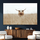 Texas Longhorn Wall Art Canvas Print – Framed Lone Cattle by MyGreatCanvas | Canvas Wall Art Prints | Photo Prints & Wall Decor