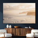 Misty Coastal Wall Art Canvas Print – Framed Golden Sunset by MyGreatCanvas | Canvas Wall Art Prints | Photo Prints & Wall Decor