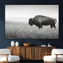 Bison Wall Art Canvas Print – Framed Rustic Wildlife Scene by MyGreatCanvas | Canvas Wall Art Prints | Photo Prints & Wall Decor