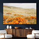 Golden Wildflowers Wall Art Canvas Print – Framed Hills by MyGreatCanvas | Canvas Wall Art Prints | Photo Prints & Wall Decor