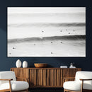 Black White Ocean Wall Art Canvas Print – Framed Coastal by MyGreatCanvas | Canvas Wall Art Prints | Photo Prints & Wall Decor