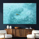 Fish Swarm Wall Art Canvas Print – Framed Aerial Shark and by MyGreatCanvas | Canvas Wall Art Prints | Photo Prints & Wall Decor