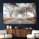 Cypress Tunnel Wall Art – Framed Misty Road Canvas Artwork, by MyGreatCanvas | Canvas Wall Art Prints | Photo Prints & Wall Decor