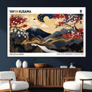 Modern Mount Fuji Wall Art Canvas Print – Framed Abstract