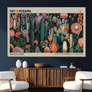 Yayoi Kusama Art Print Canvas – Abstract Mount Fuji Japanese