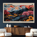 Modern Japanese Wall Art Canvas Print – Framed Contemporary