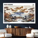 Modern Japanese Wall Art Canvas Print – Framed Abstract