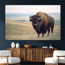 Bison Wall Art Canvas Print – Framed Buffalo American Bison