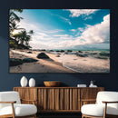 Tropical Beach Wall Art Canvas Print – Framed Ocean Waves