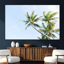 Palm Trees Wall Art Canvas Print – Framed Tropical Coastal