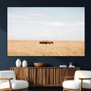 Bison Grassland Wall Art – Framed Minimal Nature Canvas by MyGreatCanvas | Canvas Wall Art Prints | Photo Prints & Wall Decor