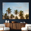 Palms Wall Art Canvas Print – Framed Tropical Coastal Nature