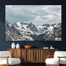 Snowy Peaks Wall Art Canvas Print – Alpine Wilderness