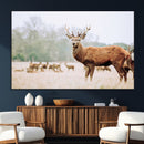 Rustic Deer Wall Art Canvas Print – Forest Woodland Stag