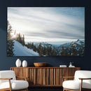Snowy Mountains Wall Art Canvas Print – Framed Alpine by MyGreatCanvas | Canvas Wall Art Prints | Photo Prints & Wall Decor