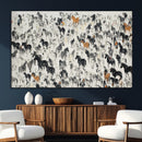 Wild Horse Stampede Wall Art Canvas Print – Monochrome by MyGreatCanvas | Canvas Wall Art Prints | Photo Prints & Wall Decor