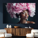 Black Beauty Petal Crown Wall Art Canvas Print – Floral by MyGreatCanvas | Canvas Wall Art Prints | Photo Prints & Wall Decor