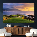 Pebble Beach Golf Wall Art Canvas Print – Iconic Coastal by MyGreatCanvas | Canvas Wall Art Prints | Photo Prints & Wall Decor