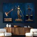 Lady Justice Wall Art Canvas Print – Elegant Gold Legal by MyGreatCanvas | Canvas Wall Art Prints | Photo Prints & Wall Decor