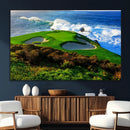 Coastal Golf Course Wall Art Canvas Print – Vibrant Green by MyGreatCanvas | Canvas Wall Art Prints | Photo Prints & Wall Decor