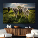 Grazing Cattle Herd Pasture Green Field Livestock Natural by MyGreatCanvas | Canvas Wall Art Prints | Photo Prints & Wall Decor