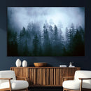 Foggy Pines Misty Forest Wall Art Print by MyGreatCanvas | Canvas Wall Art Prints | Photo Prints & Wall Decor