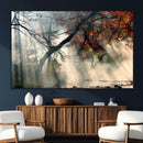 Sunlit Autumn Forest Wall Art Canvas Print – Framed Mist by MyGreatCanvas | Canvas Wall Art Prints | Photo Prints & Wall Decor