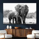 Elephant Family Africa Wall Art Canvas Print by MyGreatCanvas | Canvas Wall Art Prints | Photo Prints & Wall Decor