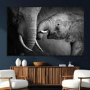 Elephant Family Wall Art Canvas, Framed Elephant Family by MyGreatCanvas | Canvas Wall Art Prints | Photo Prints & Wall Decor