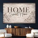 Home Sweet Home Wall Art Canvas Print, Floral Farmhouse by MyGreatCanvas | Canvas Wall Art Prints | Photo Prints & Wall Decor